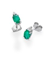 Orecchini CikOrefice Gioielli Donna in Oro Smeraldo ORCLOVER/1S - ORCLOVER/1S